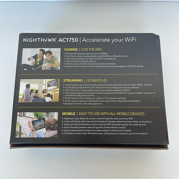 NETGEAR Nighthawk AC1750 Smart WiFi Router - Picture 7 of 9